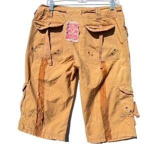 DA-NANG y2k cargo parachute shorts M Medium crop pants baggy